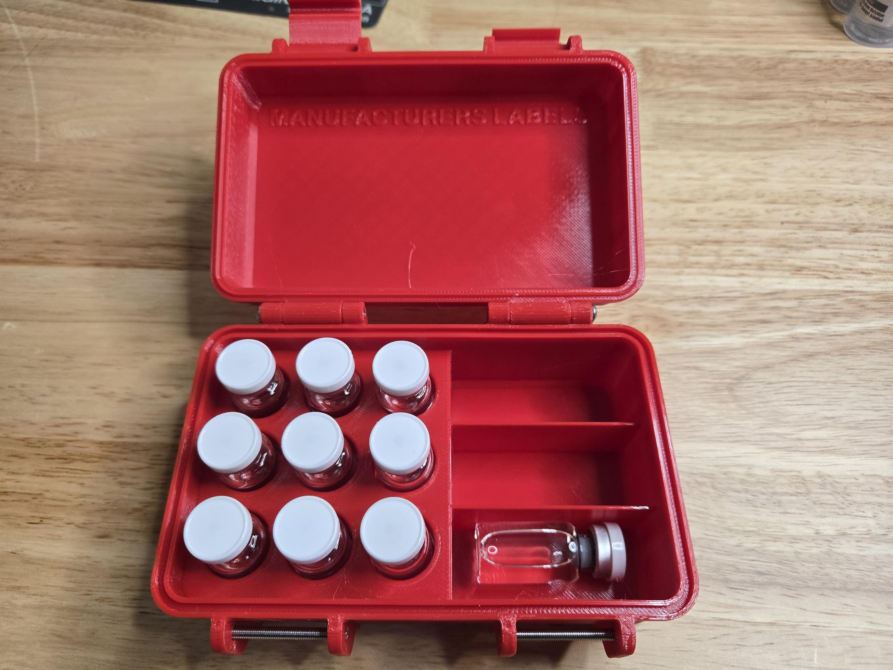 3ML and syringe travel Case - 3D Printed Refrigerator Box - GLP1, Tirz, Reta, Peppers, peps, peptides