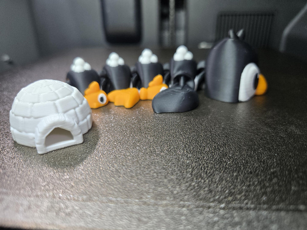 Penguin Mini Dragon with Igloo Tail | Fidget Toy | Christmas Gift