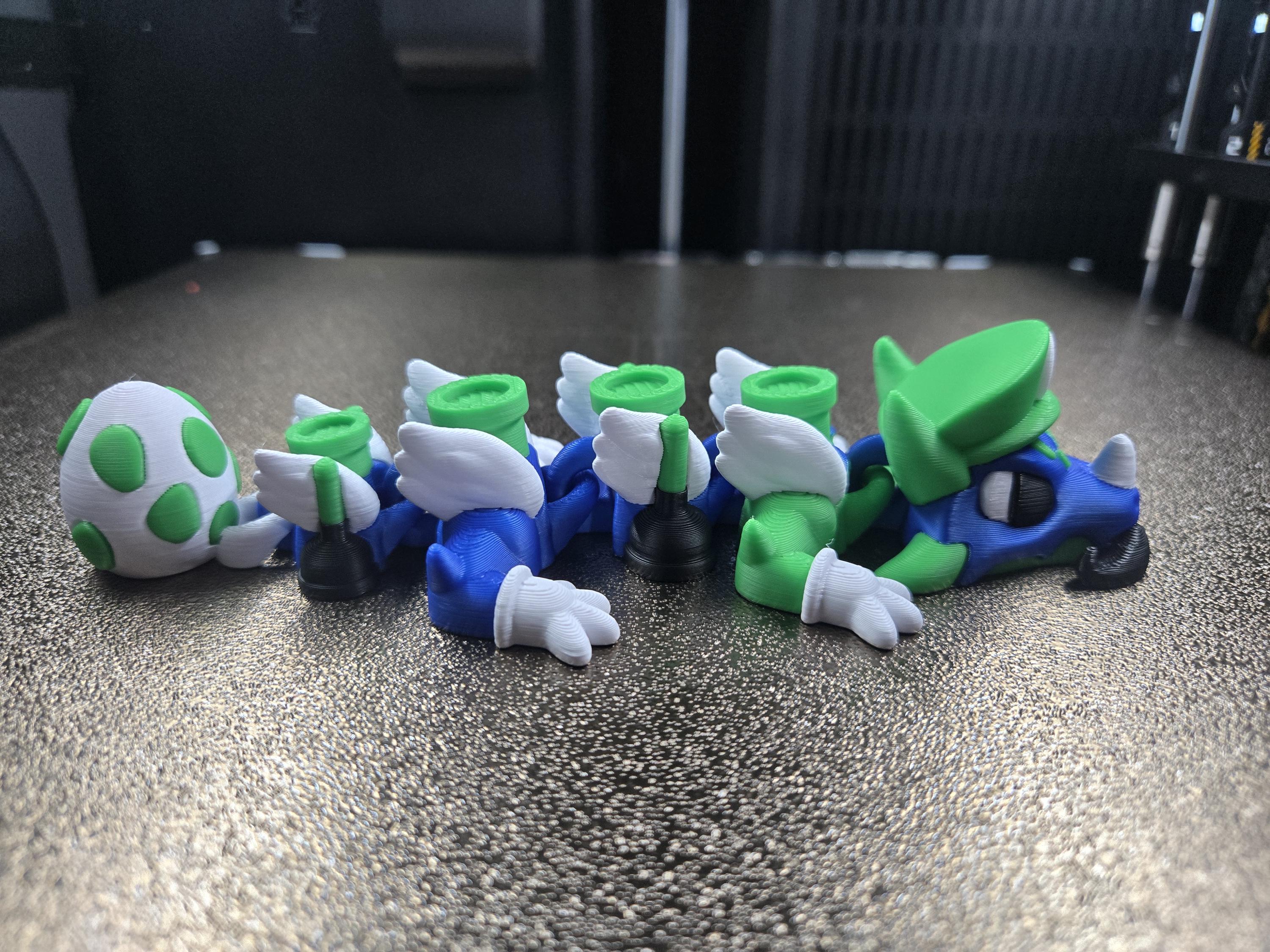 Mini Green Egg Plumber Dragon | Articulated Miniature 3D Printed Fantasy Creature Collectible Gift