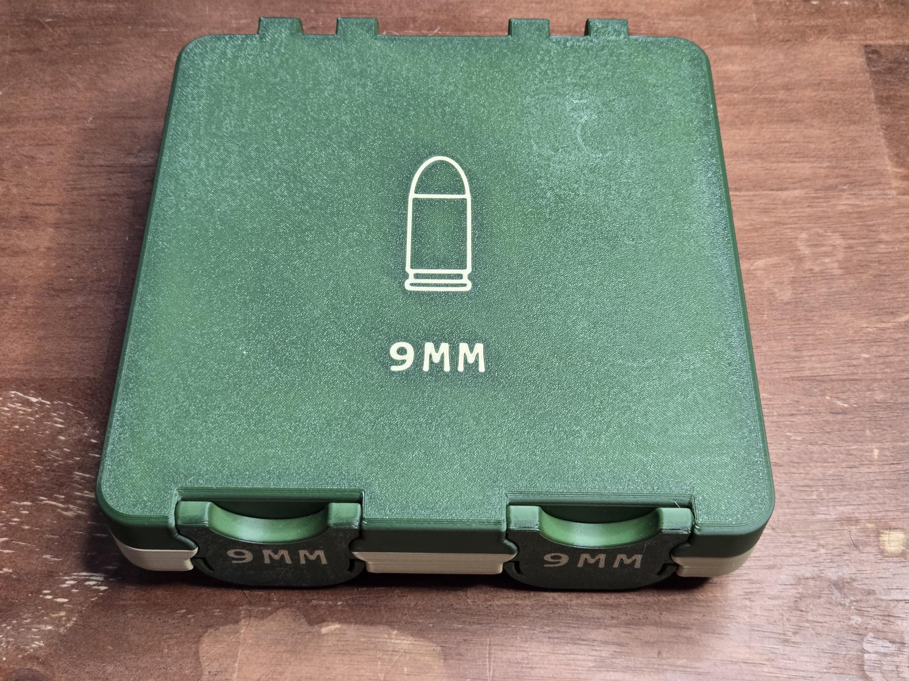 3D Printed Ammo Storage Box  Stackable Ammunition Case  Tactical Range Organizer  Compact Ammo Holder