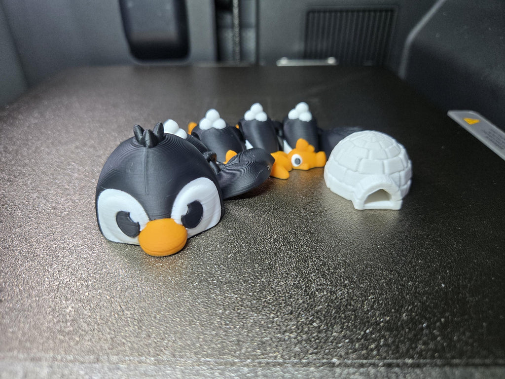 Penguin Mini Dragon with Igloo Tail | Fidget Toy | Christmas Gift