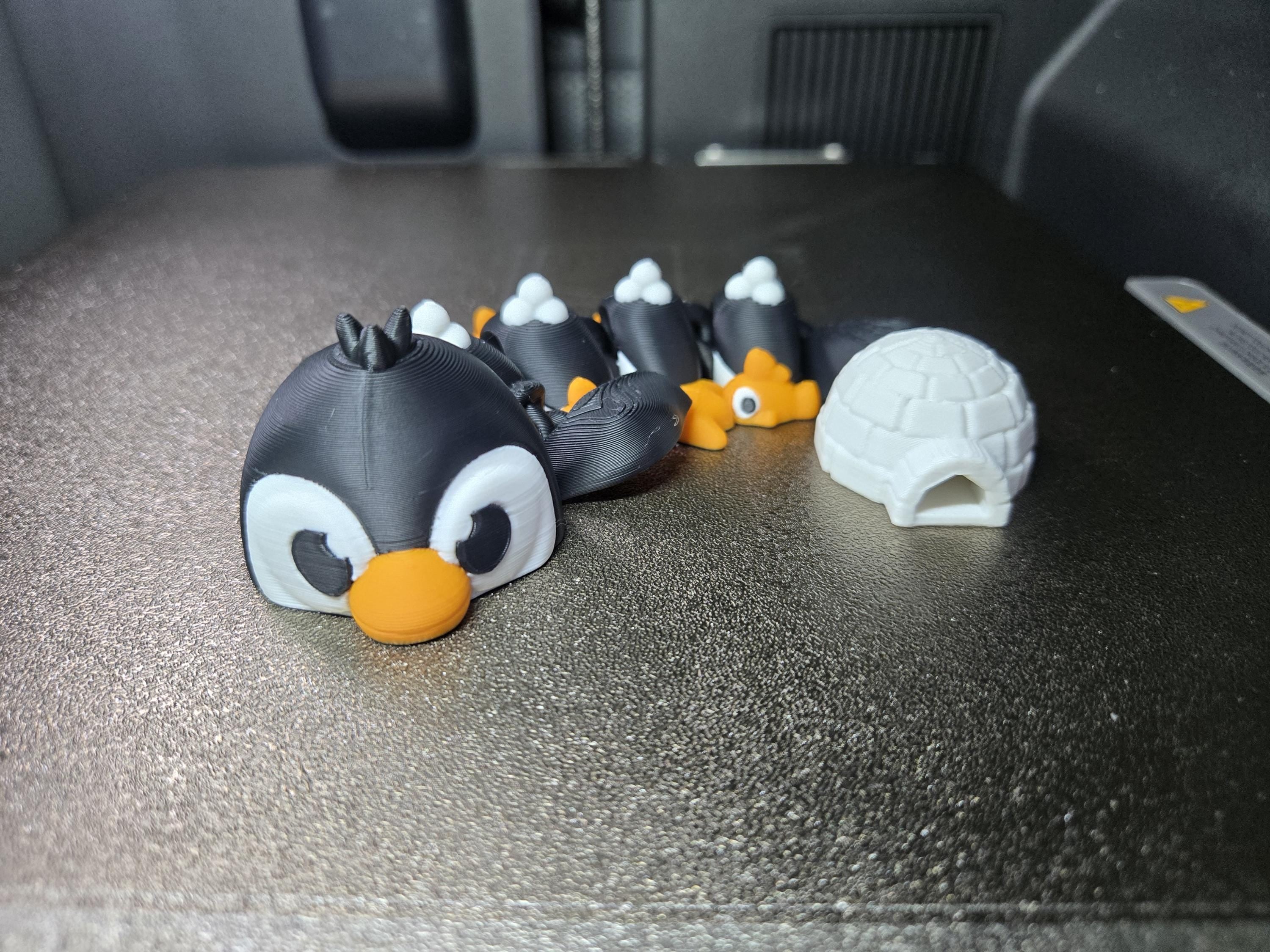 Penguin Mini Dragon with Igloo Tail | Fidget Toy | Christmas Gift