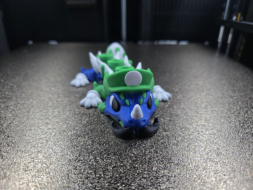Mini Green Egg Plumber Dragon | Articulated Miniature 3D Printed Fantasy Creature Collectible Gift