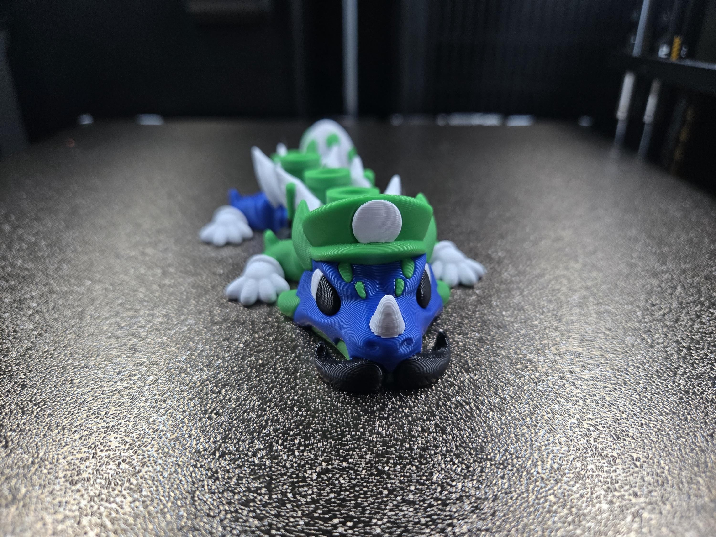 Mini Green Egg Plumber Dragon | Articulated Miniature 3D Printed Fantasy Creature Collectible Gift