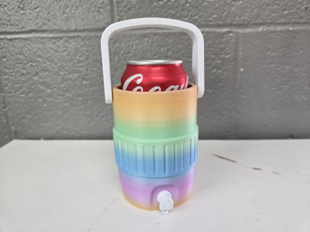 3D Printed Can Holder Cooler Koozie, Energy drink holder, handle, 3D printed 12oz can holder, Easy Grip Accessory