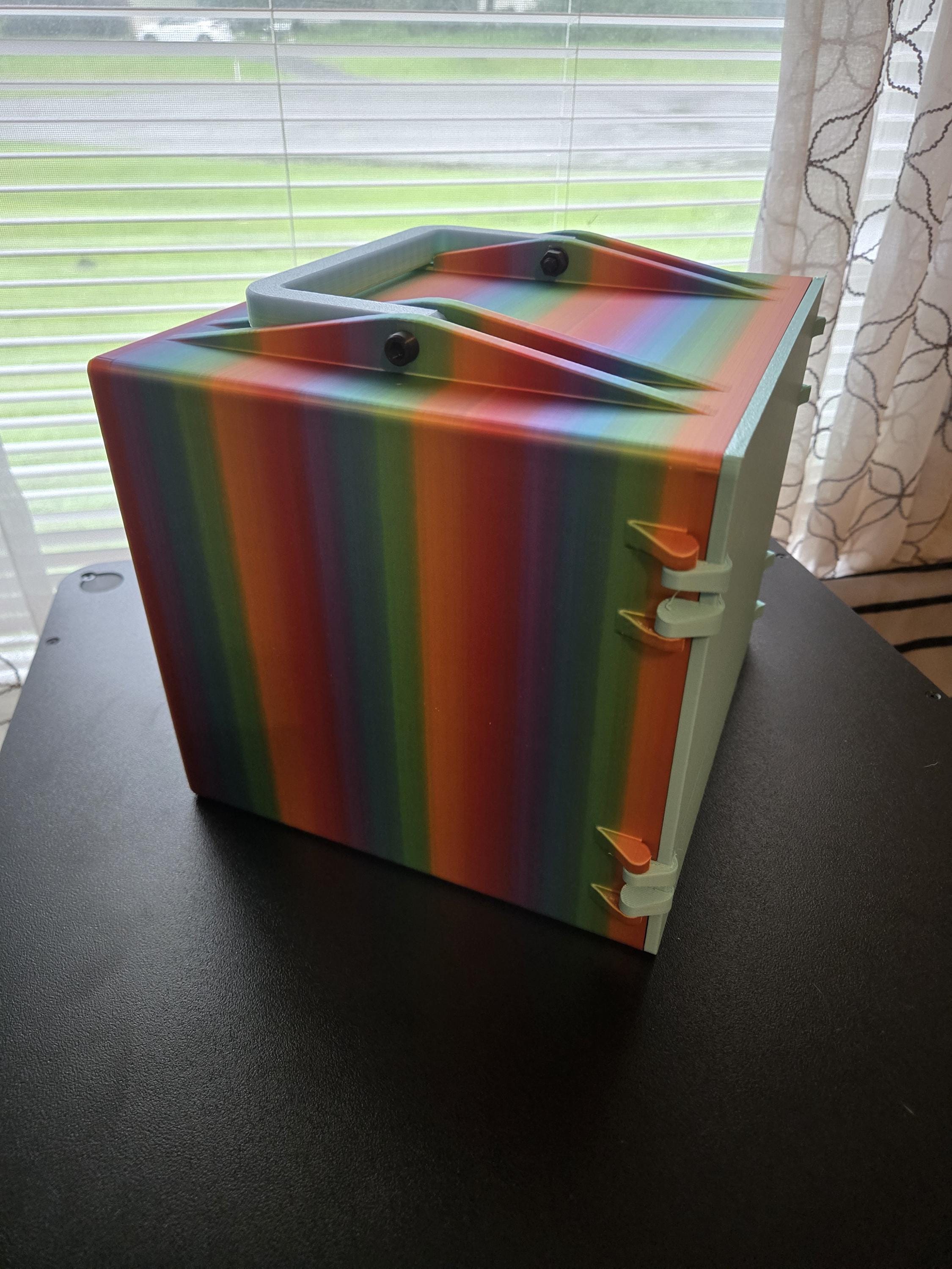 Peptide Storage Box with 3 Drawers and Lockable Door | 100 3ml, 49 5/10ml & 25 BAC Water | Removable Inserts | Vial Organizer with Handle