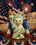 Liberty Eagle Figurine 250 Years of America | 3D Printed Bald Eagle Statue of Liberty Desk Toy | 17762026 Patriotic Decor| 4th of July