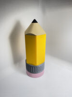 3D Printed Teacher Appreciation Pencil Can Holder Cooler Koozie, handle, 3D printed 12oz can holder