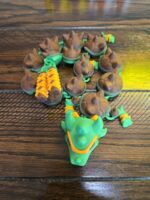 Ninja Turtle Martial Arts Dragon | 22" Articulated Masked Warrior Fidget | 3D Printed Collectible - Image 2
